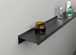 Полка алюминиевая LINEART ALUMO OCB-01-6 черная, 600х120 мм