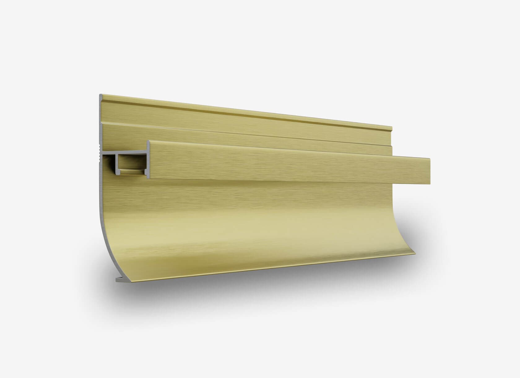 Теневой плинтус с подсветкой LINEART ALUMO SC 1813 золотой