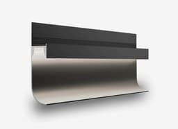 Теневой плинтус с подсветкой LINEART ALUMO SC 7421 черный