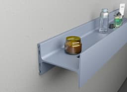 Полка алюминиевая LINEART ALUMO OCB-04-6 серая, 600х120 мм