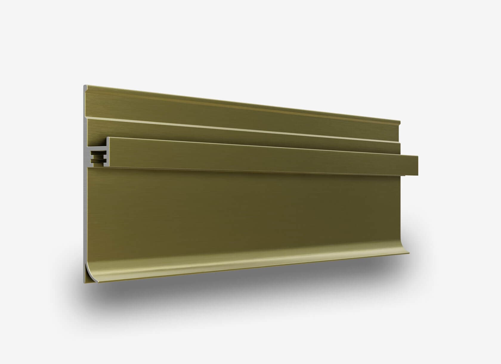 Теневой плинтус с подсветкой LINEART ALUMO SC 9017 золотой