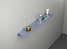 Полка алюминиевая LINEART ALUMO OCB-01-6 серая, 600х120 мм