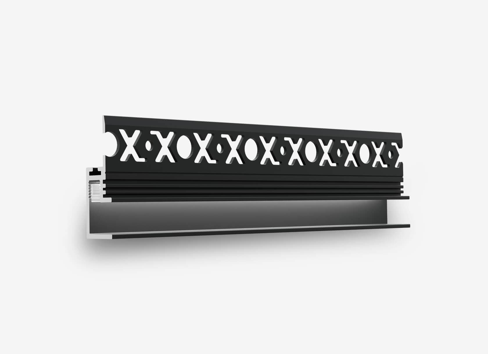 Теневой плинтус с подсветкой LINEART ALUMO SC 517 черный