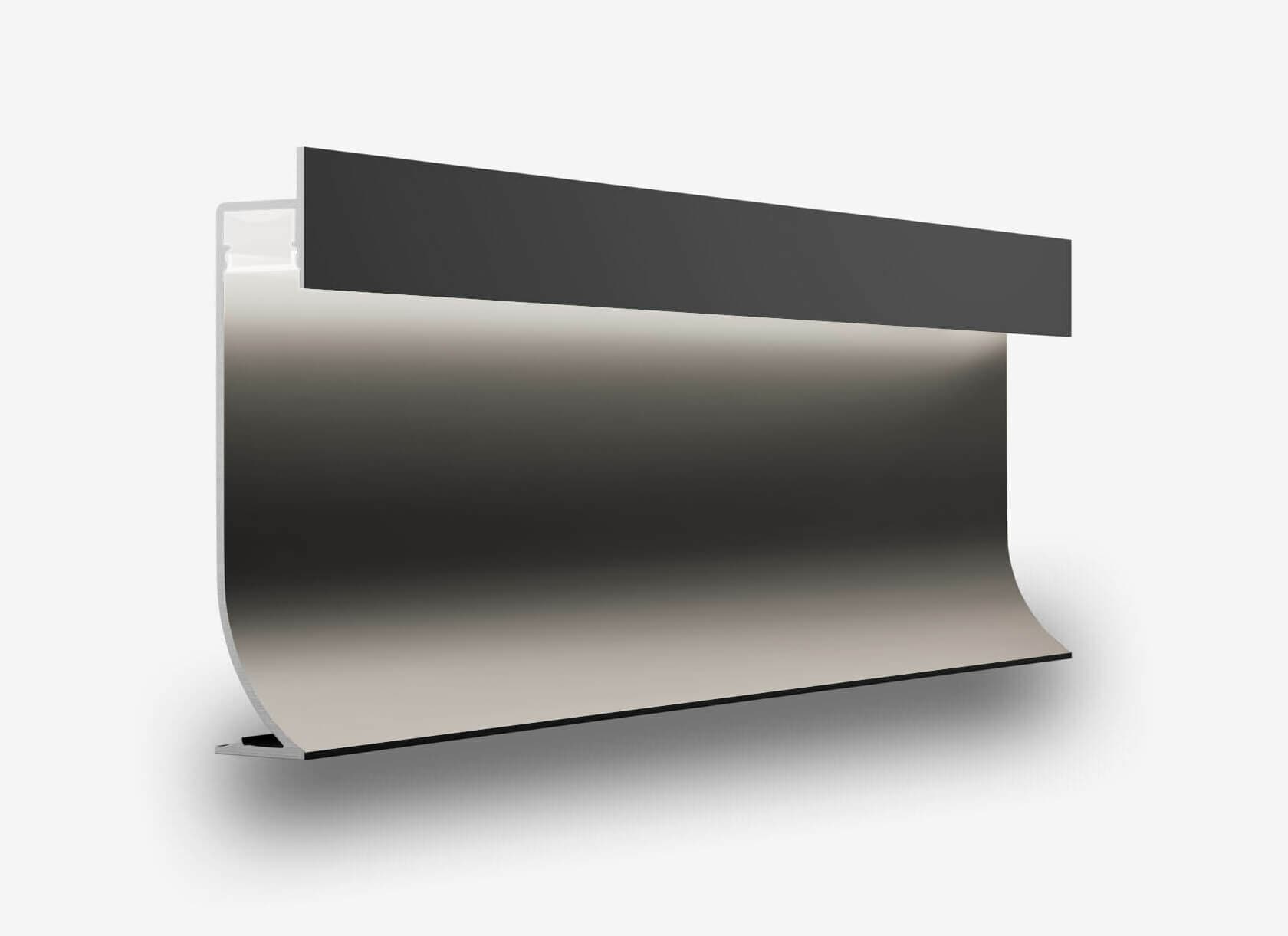 Теневой плинтус с подсветкой LINEART ALUMO SC 7547 черный