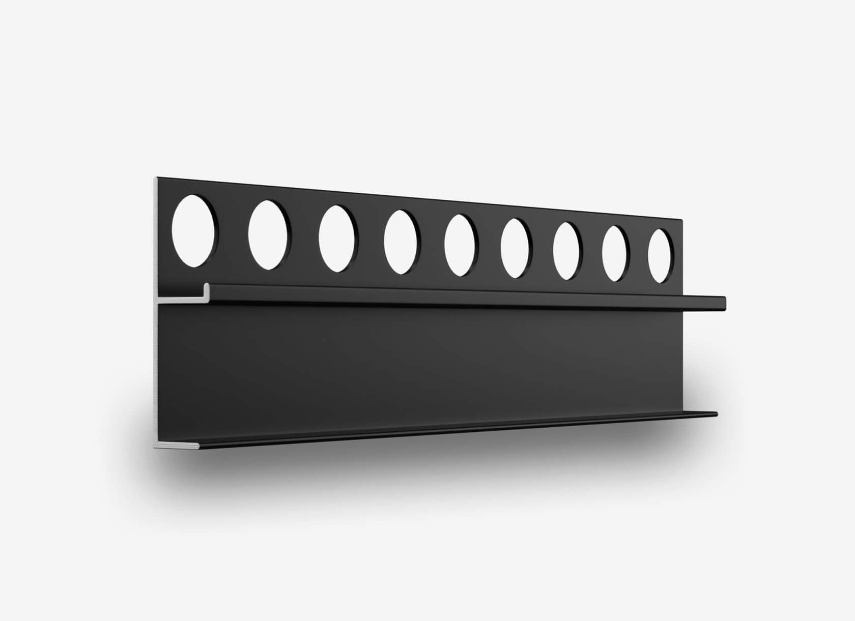 Теневой плинтус LINEART ALUMO SC 7539 черный