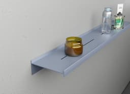 Полка алюминиевая LINEART ALUMO OCB-01-6 серая, 600х120 мм