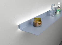 Полка алюминиевая с подсветкой LINEART ALUMO OCB-07S-5 серая, 500х150 мм