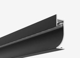 Теневой плинтус с подсветкой LINEART ALUMO SC 7612 черный