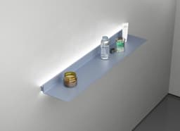 Полка алюминиевая с подсветкой LINEART ALUMO OCB-07S-5 серая, 500х150 мм