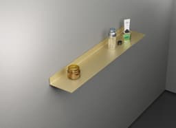 Полка алюминиевая LINEART ALUMO OCB-06-5 золотая, 500х120 мм