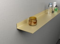 Полка алюминиевая LINEART ALUMO OCB-06-5 золотая, 500х120 мм