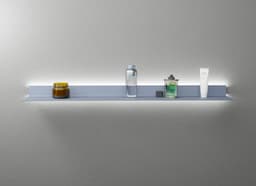 Полка алюминиевая с подсветкой LINEART ALUMO OCB-07S-5 серая, 500х150 мм