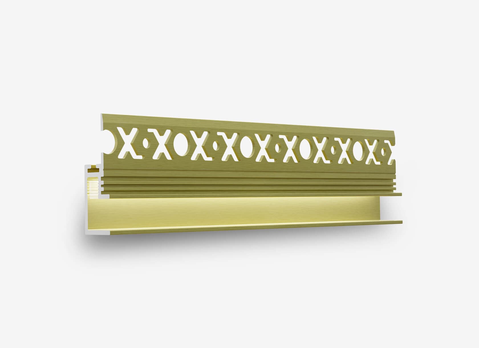 Теневой плинтус с подсветкой LINEART ALUMO SC 517 золотой