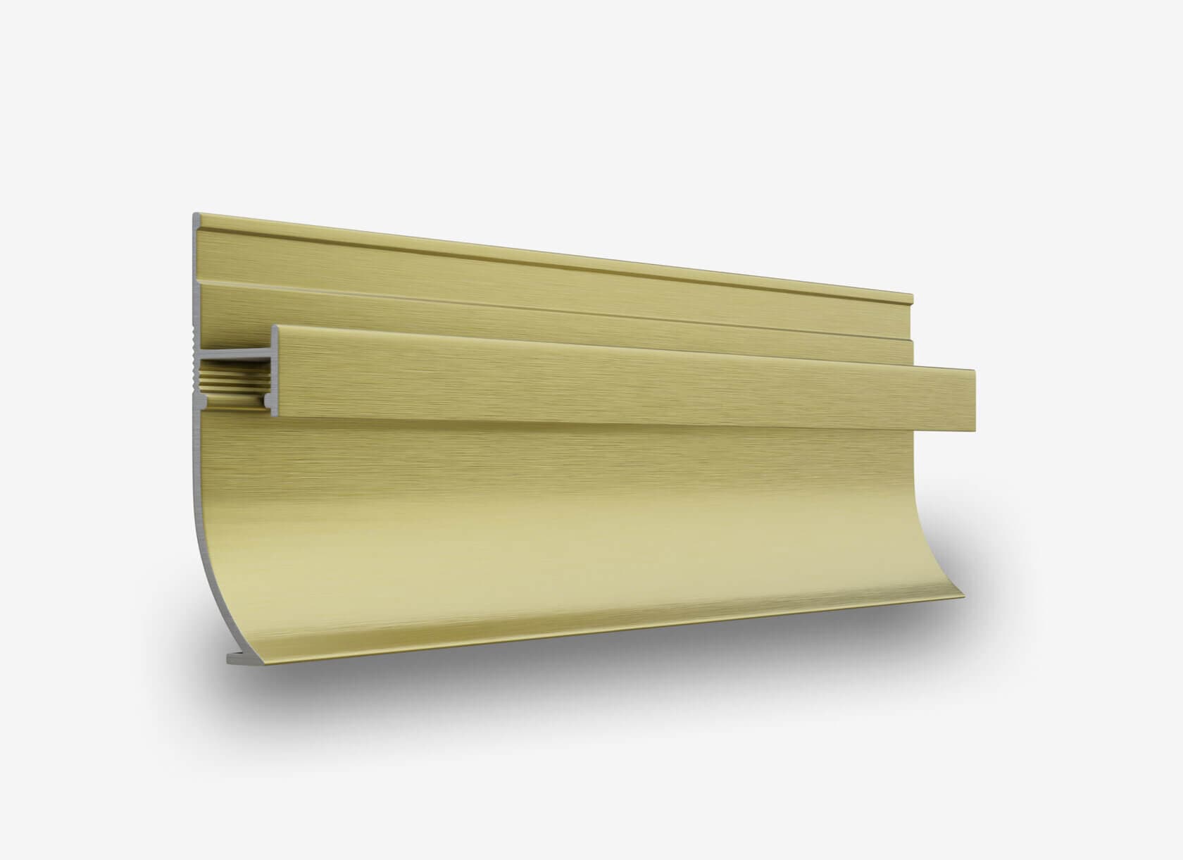 Теневой плинтус с подсветкой LINEART ALUMO SC 1214 золотой