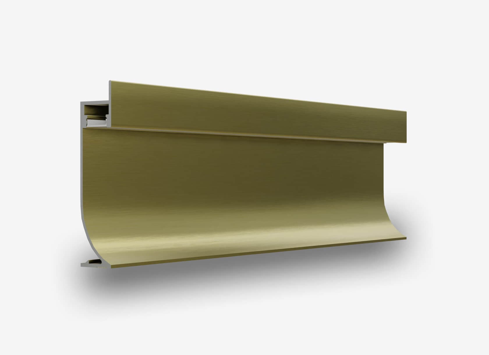 Теневой плинтус с подсветкой LINEART ALUMO SC 1509 золотой