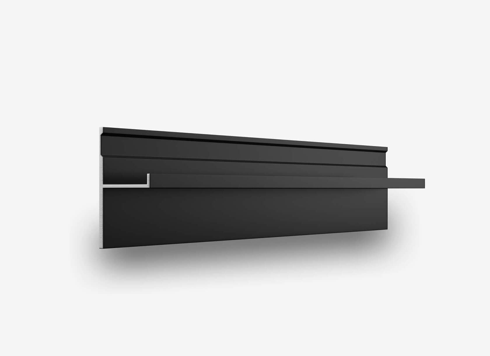 Теневой плинтус LINEART ALUMO SC 1814 черный