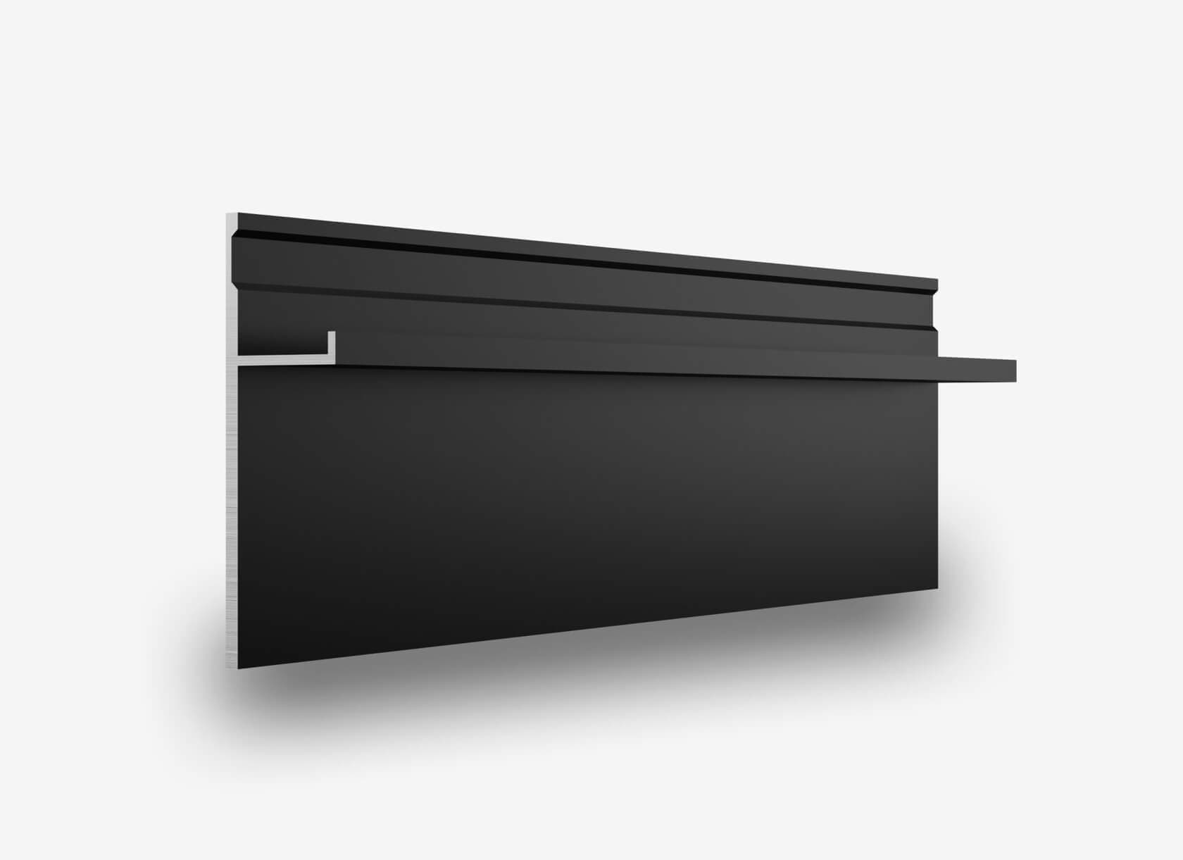 Теневой плинтус LINEART ALUMO SC 1507 черный