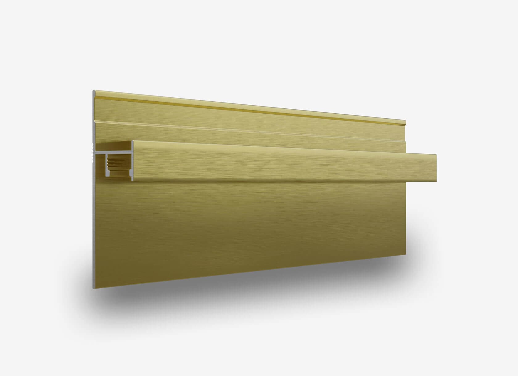 Теневой плинтус с подсветкой LINEART ALUMO SC 1812 золотой