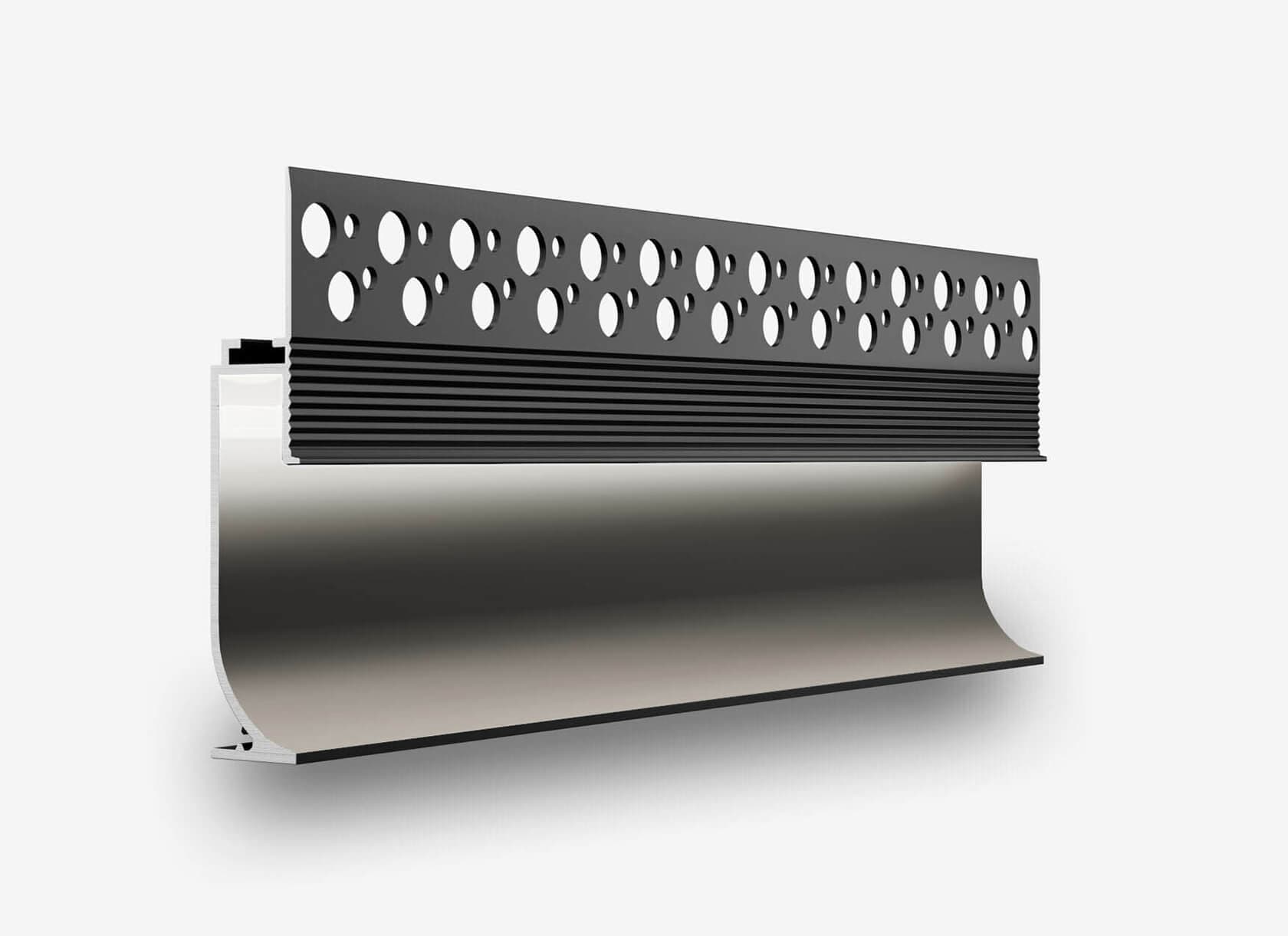 Теневой плинтус с подсветкой LINEART ALUMO SC 7013 черный