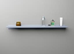 Полка алюминиевая LINEART ALUMO OCB-01-6 серая, 600х120 мм