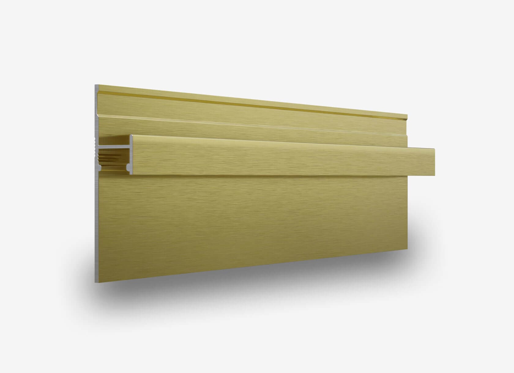 Теневой плинтус с подсветкой LINEART ALUMO SC 1212 золотой