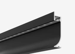 Теневой плинтус с подсветкой LINEART ALUMO SC 1509 черный