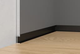 Теневой плинтус LINEART ALUMO SC 9018 черный