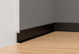 Теневой плинтус LINEART ALUMO SC 9019 черный