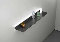 Полка алюминиевая с подсветкой LINEART ALUMO OCB-07S-5 черная, 500х150 мм