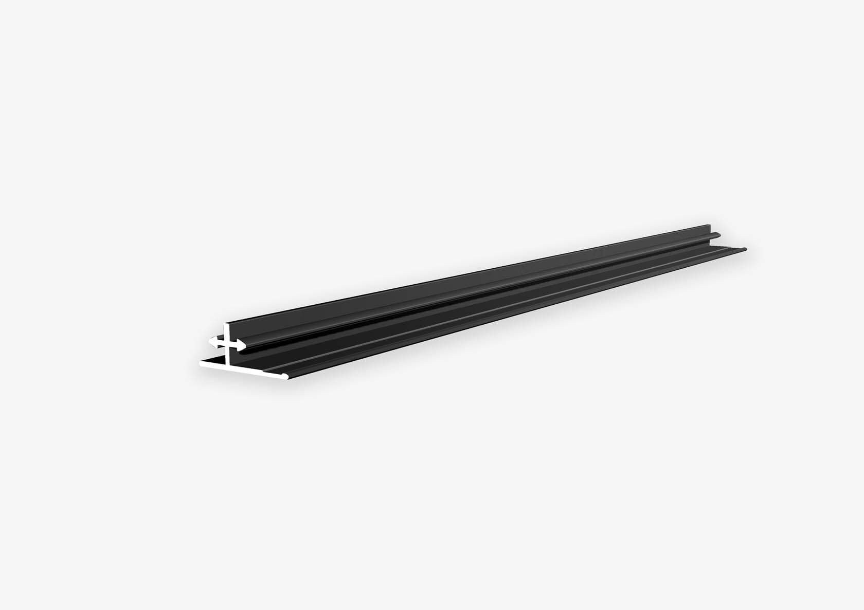 Соединительный профиль (микрошов) LINEART ALUMO SC 9008 черный