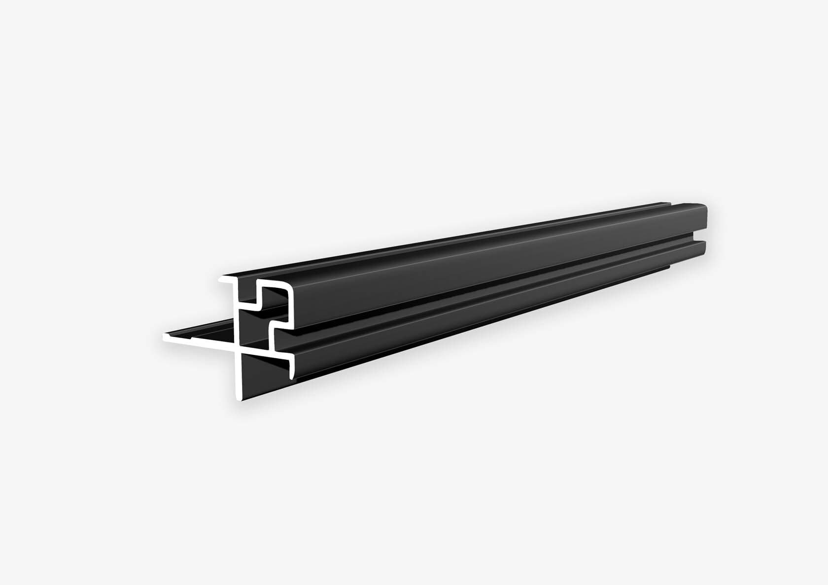 Угол наружный (квадрат с пазом) LINEART ALUMO SC 5006 черный