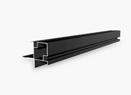 Угол наружный (квадрат с пазом) LINEART ALUMO SC 1806 черный