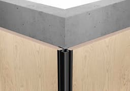 Угол наружный (квадрат с пазом) LINEART ALUMO SC 1806 золотой