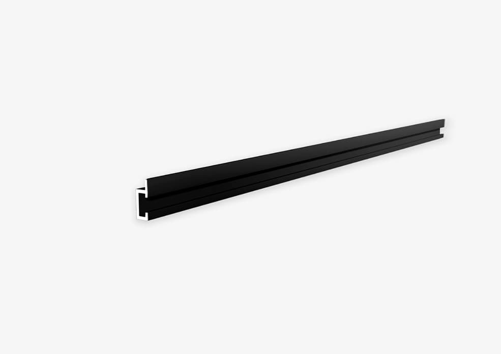 Горизонтальный импост LINEART ALUMO SC 4002 черный