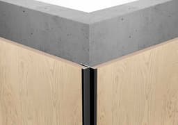 Угол наружный (с кромкой) LINEART ALUMO SC 9009 черный