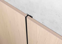 Соединительный (L-образный) профиль LINEART ALUMO SC 9003 черный