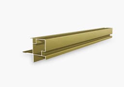 Угол наружный (квадрат с пазом) LINEART ALUMO SC 1806 золотой