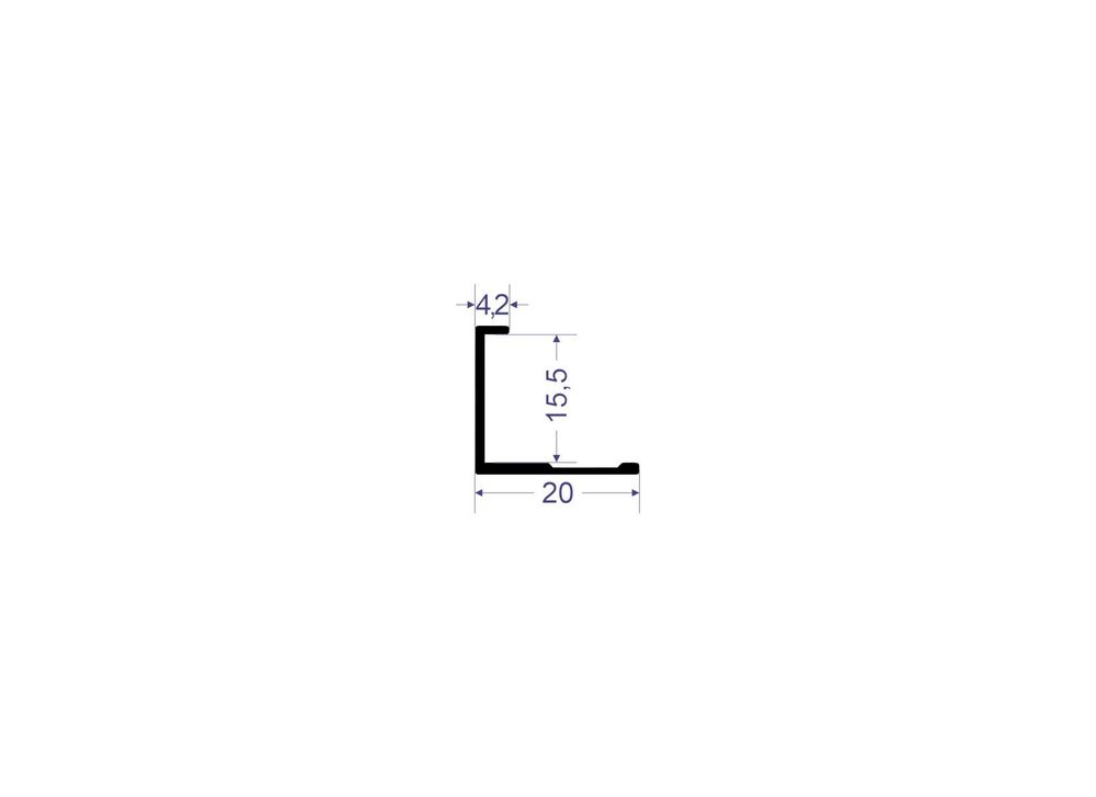 Финишный профиль LINEART ALUMO SC 1501 золотой