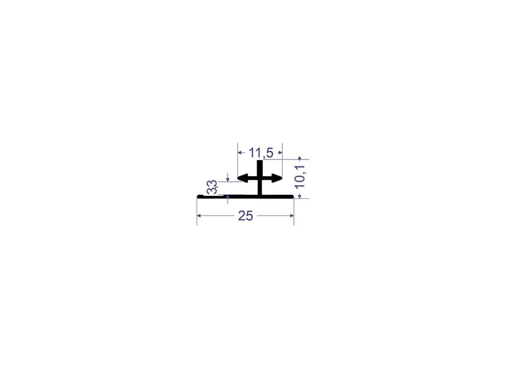 Соединительный профиль (микрошов) LINEART ALUMO SC 9008 черный