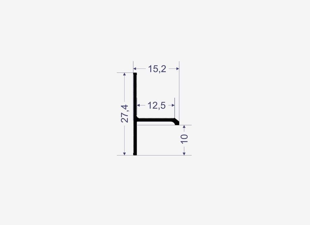 Теневой плинтус LINEART ALUMO SC 1510 черный