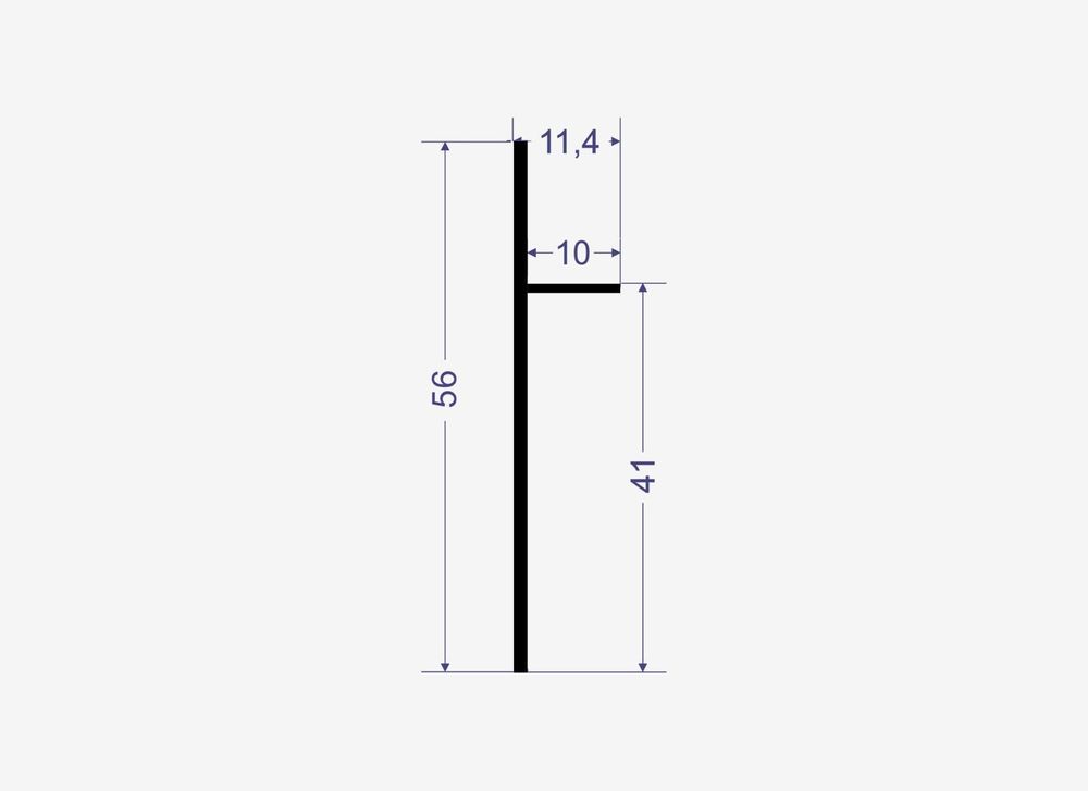 Теневой плинтус LINEART ALUMO SC 7429 черный