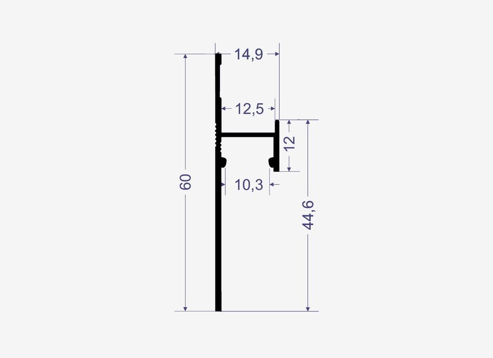 Теневой плинтус с подсветкой LINEART ALUMO SC 1212 черный