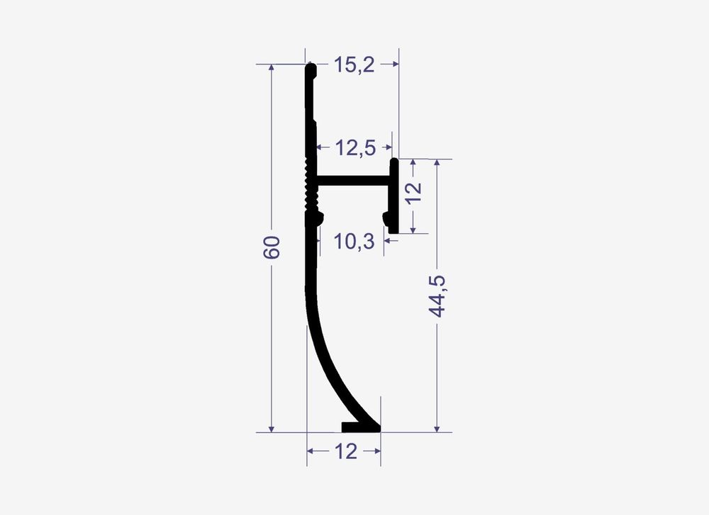 Теневой плинтус с подсветкой LINEART ALUMO SC 1214 золотой