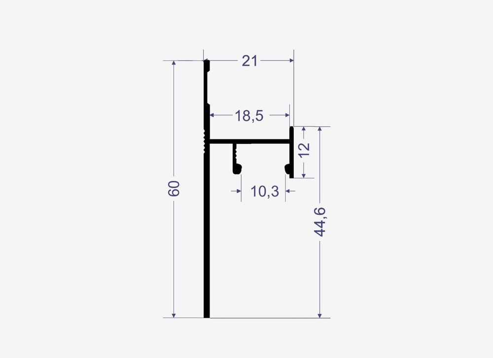 Теневой плинтус с подсветкой LINEART ALUMO SC 1812 золотой