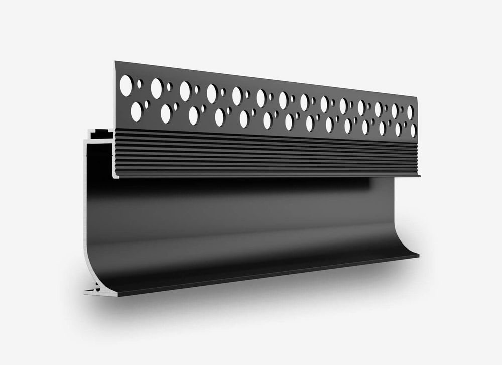 Теневой плинтус с подсветкой LINEART ALUMO SC 7013 черный