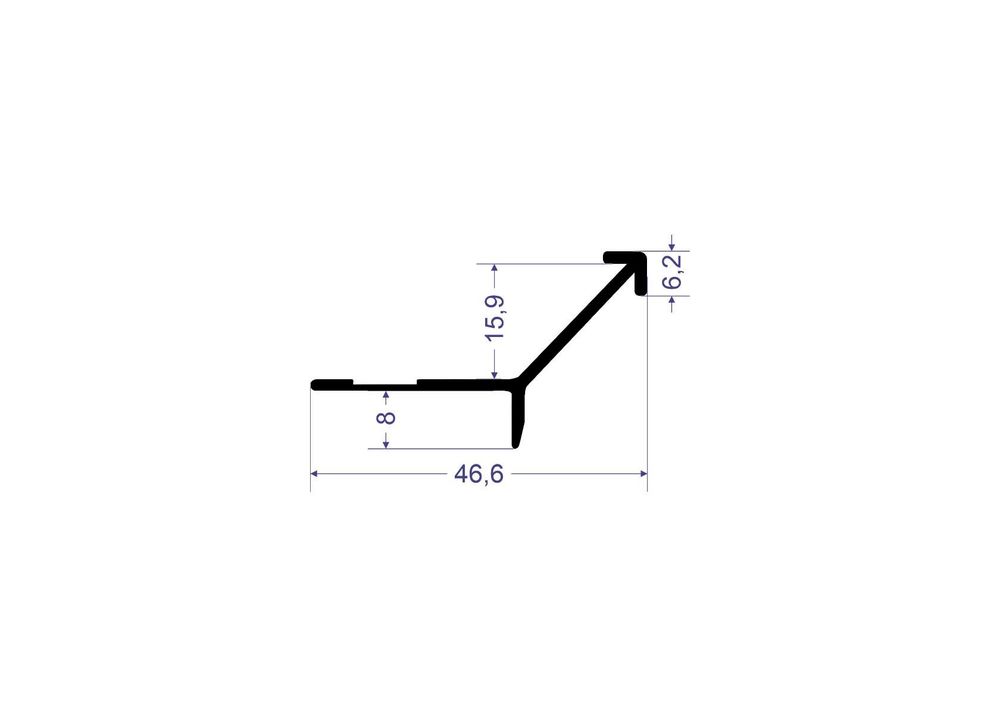 Угол наружный LINEART ALUMO SC 1505 золотой