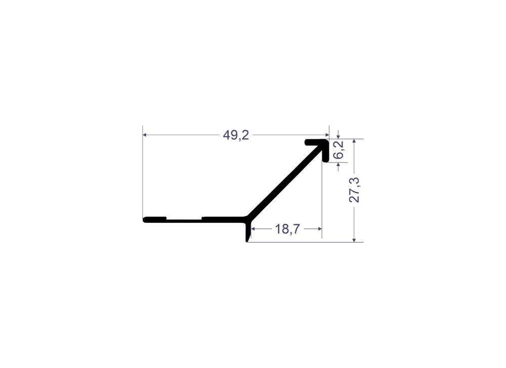 Угол наружный LINEART ALUMO SC 1805 черный
