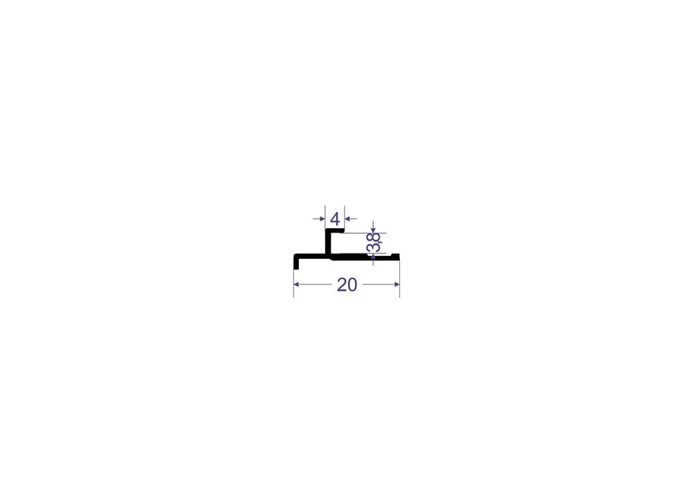 Угол наружный (с кромкой) LINEART ALUMO SC 4009 черный