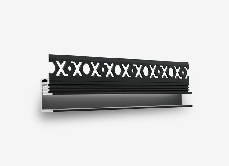 Теневой плинтус с подсветкой LINEART ALUMO SC 517 черный