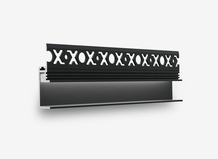 Теневой плинтус с подсветкой LINEART ALUMO SC 518 черный